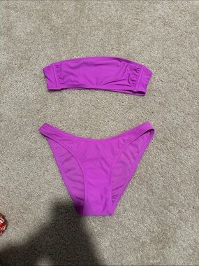 wild fable Bright purple Bandeau Bikini